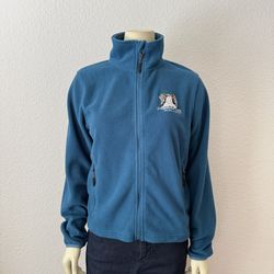 Snoqualmie Falls Washington Embroidered Fleece quarter zip pullover sweatshirt S