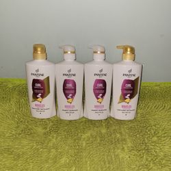 2 Shampoo 17.9oz/2 Conditioner 16oz Pantene Curl Perfection