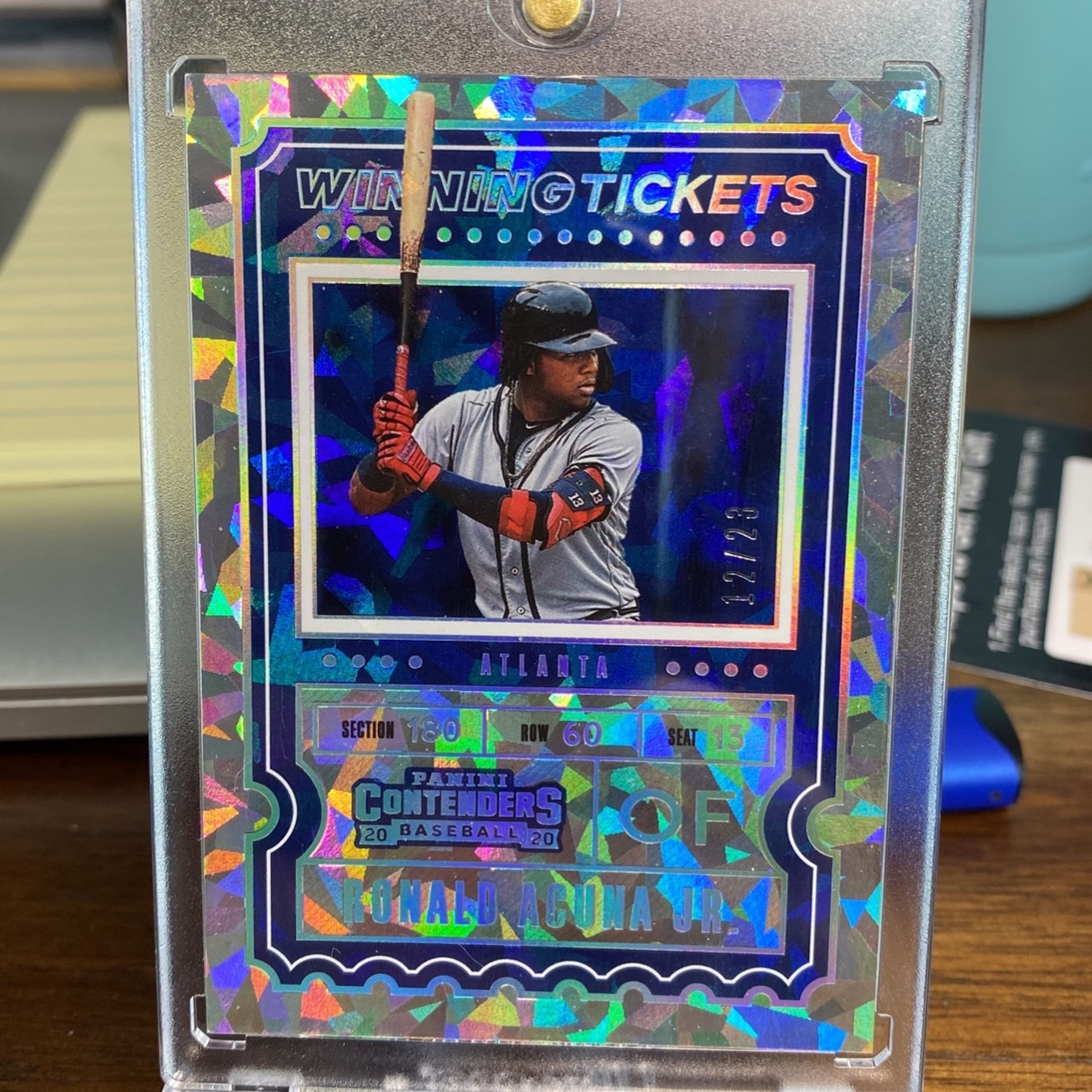 2020 Cracked Ice Ronald Acuna Contenders 12/23