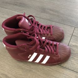 Adidas Pro Model Burgundy  Hightop