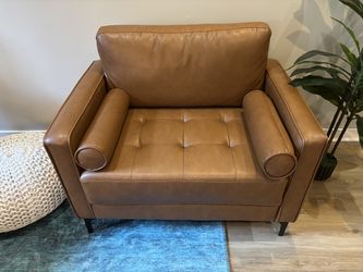 StyleWell Goodwin Faux Leather Armchair