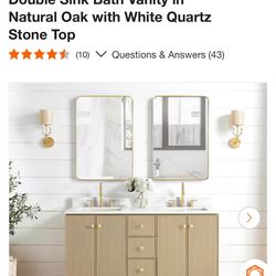 Double sink vanity