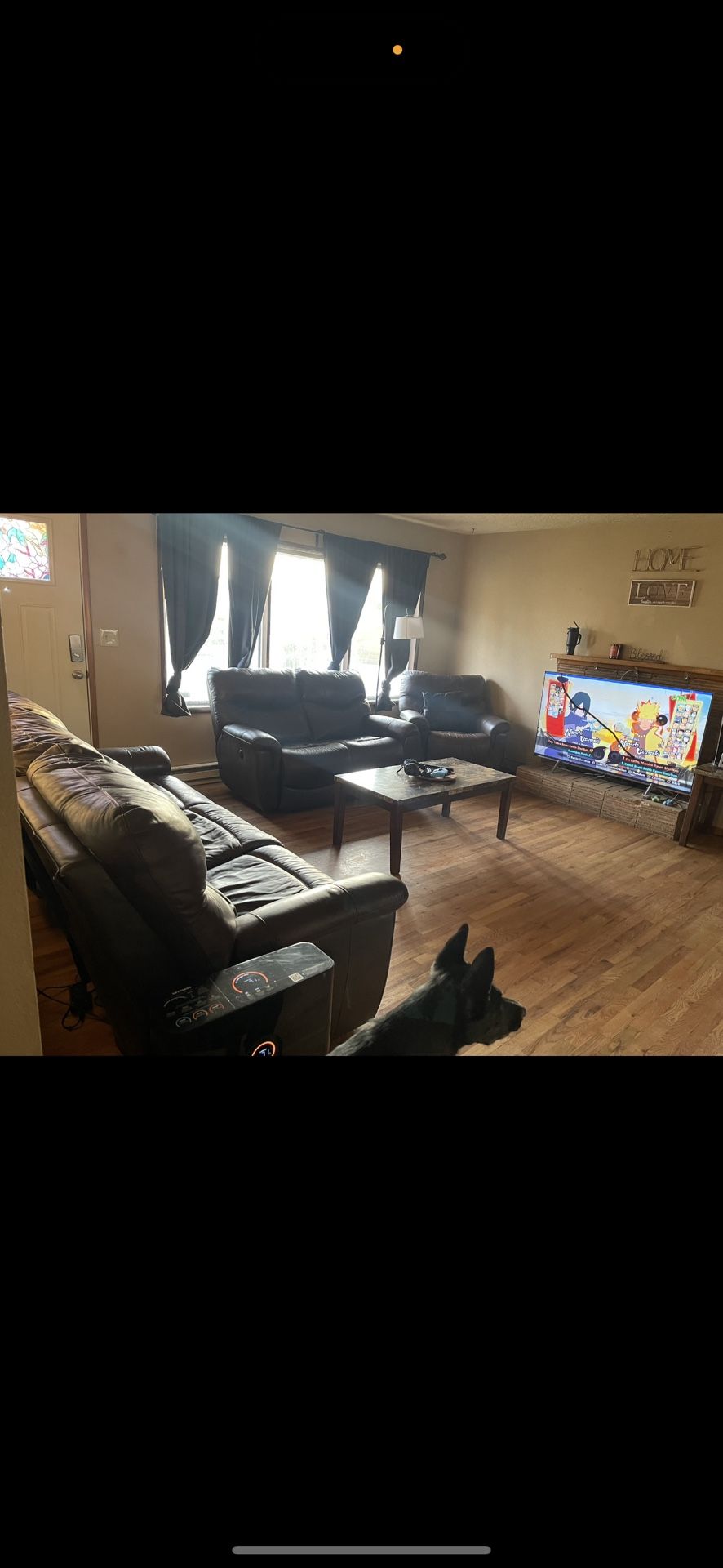 Free Leather Reclining Couch 