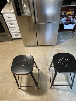 Metal Backless Bar Stools