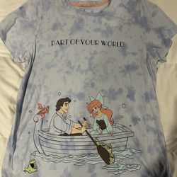 Disney The Little Mermaid Part of Your World Women's Tie-Dye T-Shirt