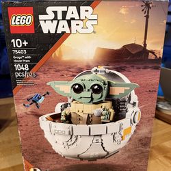 Lego Star Wars grogu with hover Pram