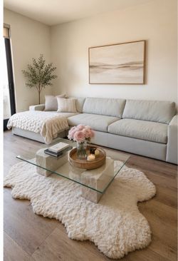 Oversized couch with chaise