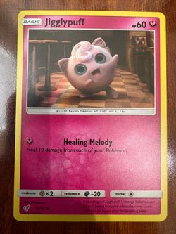 Pokemon Jigglypuff 14/18 Detective Pikachu Common Holo NM/M