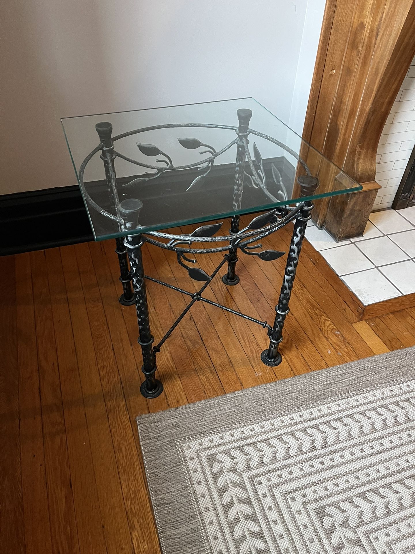 Glass End Table