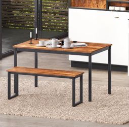 Wooden table ONE BENCH ONLY