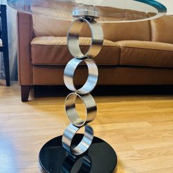 Glass Side Table