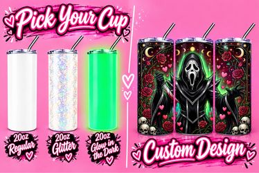Ghost face custom tumbler