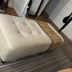 FREE leather ottoman  (pick Up Mid van ness) 