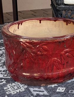 Large Indoor Outdoor Glazed Planter