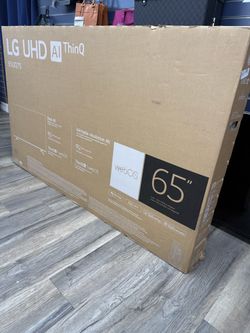 LG 65” 4K UHD AI Thin Q Smart LED TV Web OS Gen 5 AI 60HZ with Remote