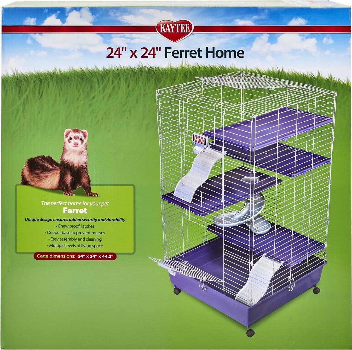 Kaytee Ferret Home Plus, 24" L X 24" W X 41.5" H