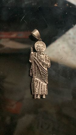 Silver san Judas pendant