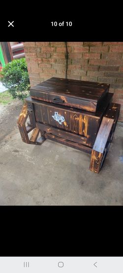 Handmade Western style Wooden ice cooler