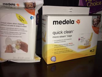 Modela cleaning wipes and micro steam bags