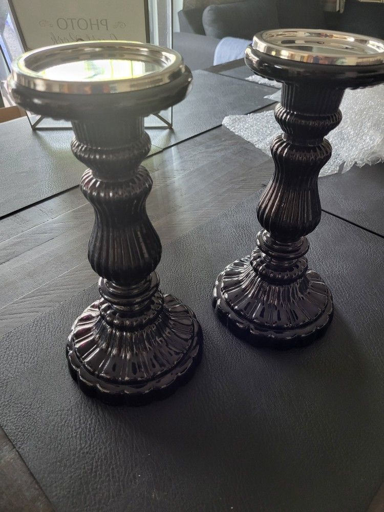 Candle Holders Black