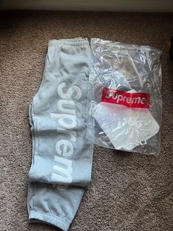 Supreme Grey Sweatpants Size Medium