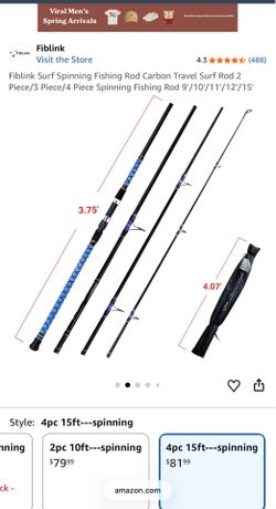 15” surf rod (4pcs )
