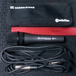 Sennheiser e845 Handheld Super-cardioid Dynamic Microphone Bag Cord Lot GREAT!