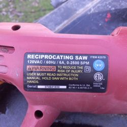 Electric Reciprocating Saw (Sawzall)