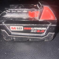 Milwaukee battery 5.0