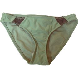 Xhilaration Women's Mesh Inset Hipster Bikini Bottom, Olive XS