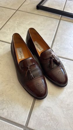 Mezlan Brown Leather 7.5 missing Tassel Loafers