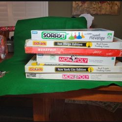 Board Games ASSORTED + MORE !! STARTING @ $10