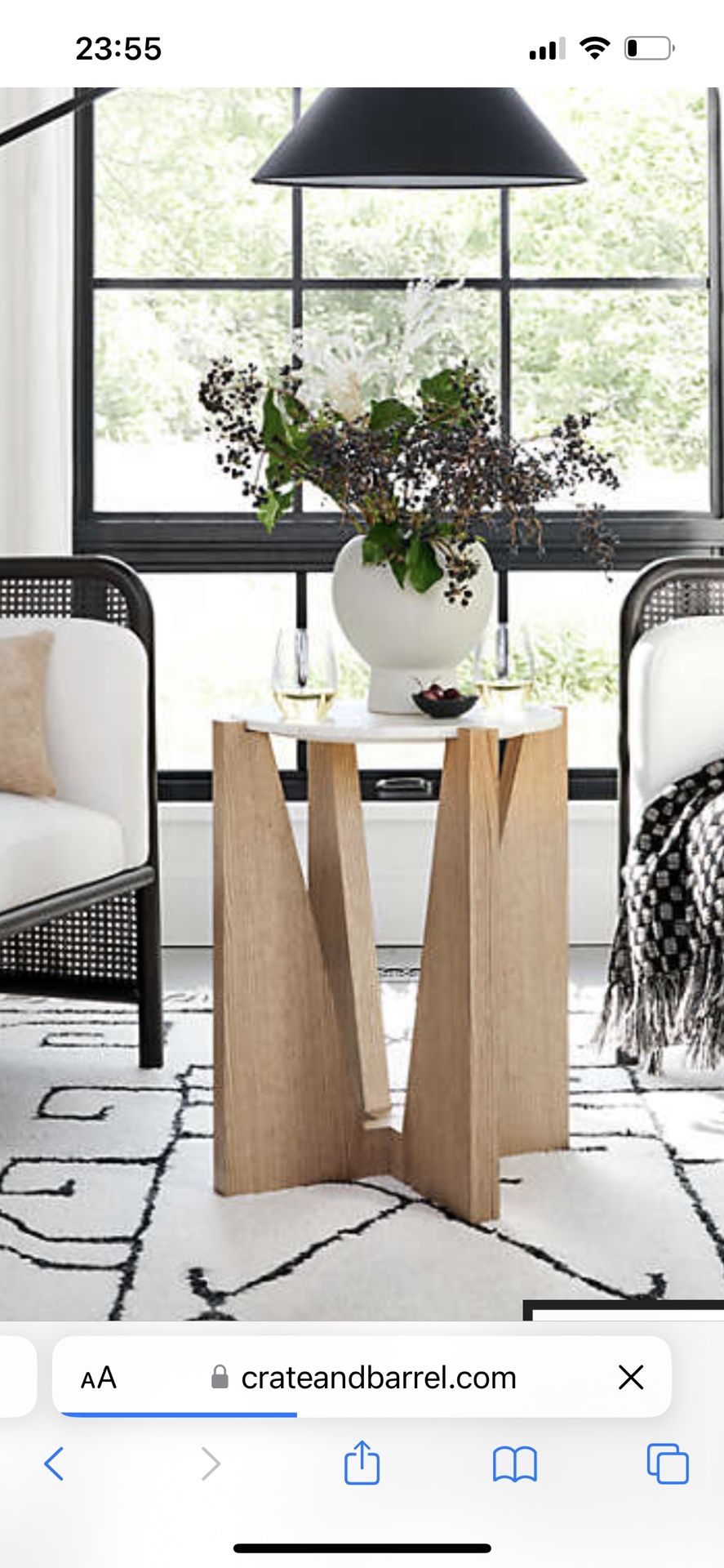 Crate And Barrel Side Table for Sale in Oakland Park, FL OfferUp