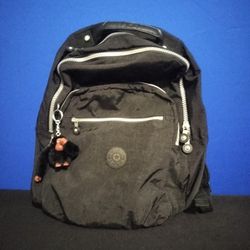 Kipling Black Seoul Backpack (Size Medium)