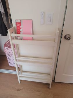 Narrow Wall Anchored Bookshelf