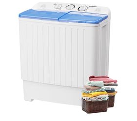 [NEW IN BOX] Portable Washing Machine, Mini Twin Tub Washer and Dryer Combo with 17.6 lbs Large Capacity, Portable Washer for Apartment, Dorm, RV, Cam