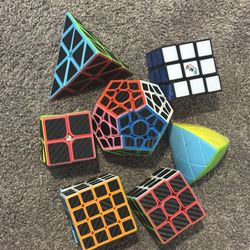 Assorted Rubiks Cubes