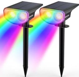 Kyosho Solar RGB Outdoor Spotlight – 2 Pack