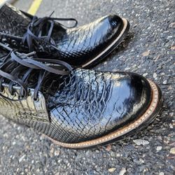 Stacy Adams Anaconda Snake Skin Boots 