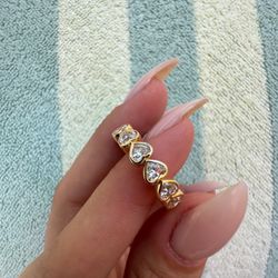 Anillo Forma De Corazones