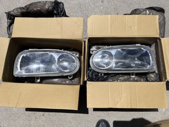VW MK3 Golf GTI Cabrio Ecode Headlights - Euro Dual Chamber E-Code Head Lights