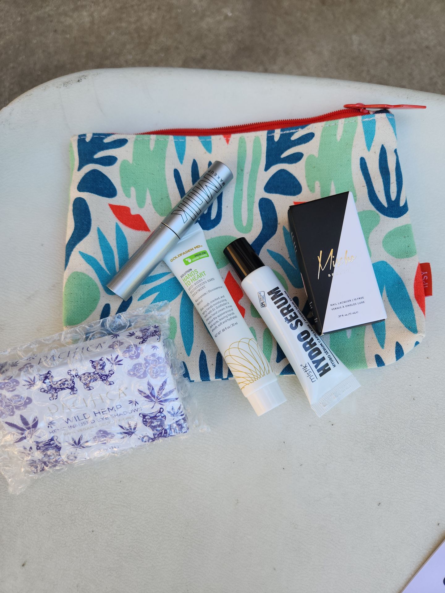 Ipsy bag of makeup