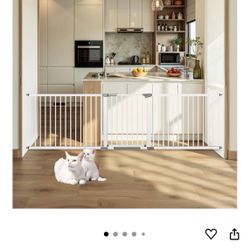 (85-100 in Width) Extra Long Baby Gate Extra Wide, Large Dog Gate Indoor,