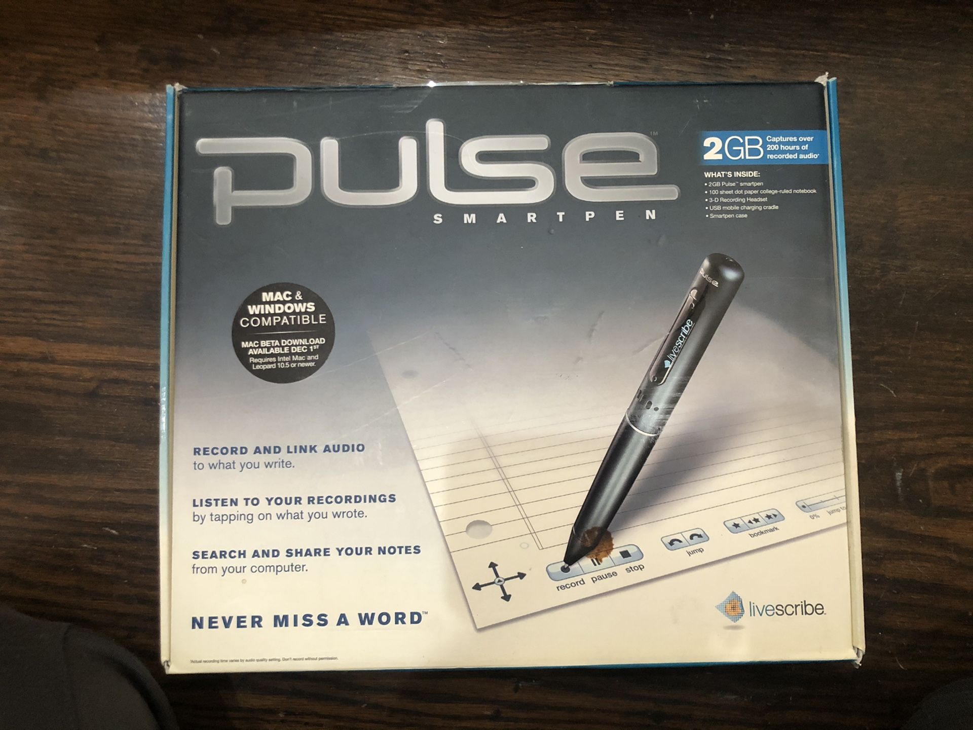 Pulse Smart Pen with Extra Livescribe Notebooks