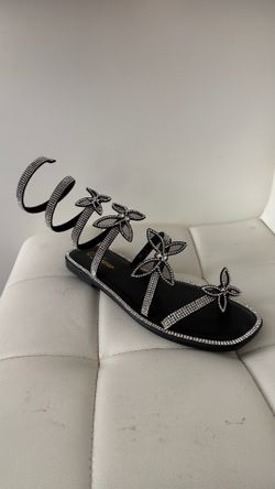 Forever black butterfly sandals
