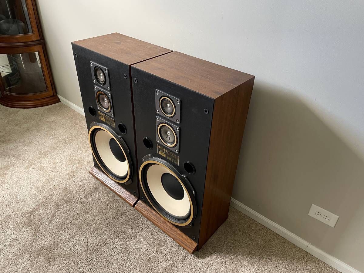 Fisher STV-887 3 Way Home Floor Standing Speakers