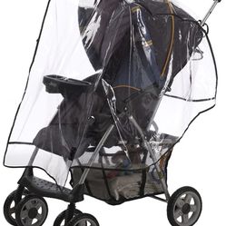 Alphabetz Stroller Rain Cover, Weather Shield, Clear, Universal Size