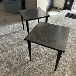 Mid Century Formica Side Tables 