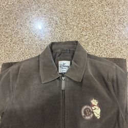 Vintage Disney Pooh Suede Jacket