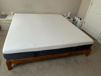 Emma king size Mattress with bed frame